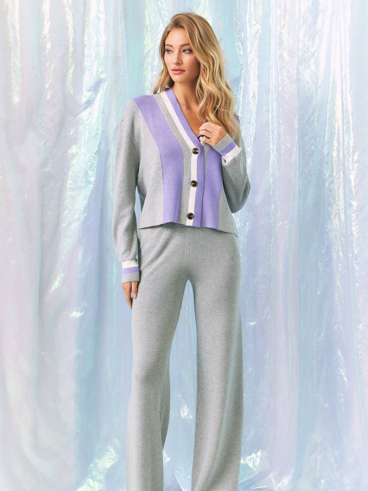 RIVIR – wholesale Top & pants set (NOT Loungewear) – Women's – Nice Life Knit Cardigan With Pants Set2