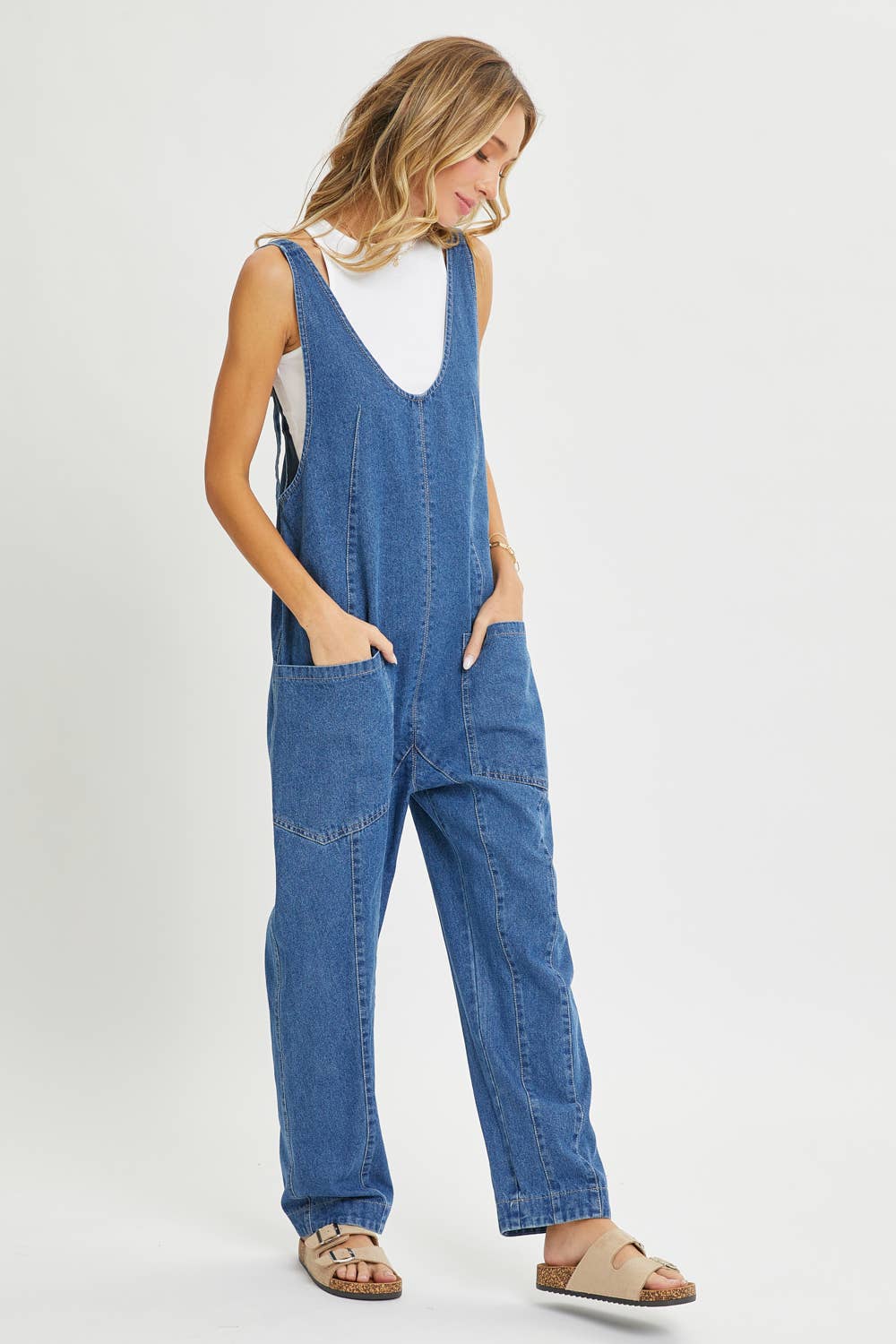 Sweet Lovely by Jen - Wholesale Jumpsuit - Women's - BESTSELLER ONE-AND-DONE DENIM JUMPSUIT20