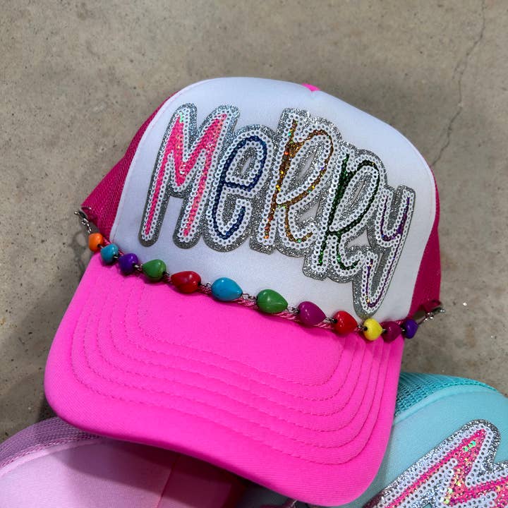 Vibes Hat Company - Wholesale Hat Accessory - Women's - Multi-Color Beaded Trucker Hat Chain | Hat Band | Hat Chain0