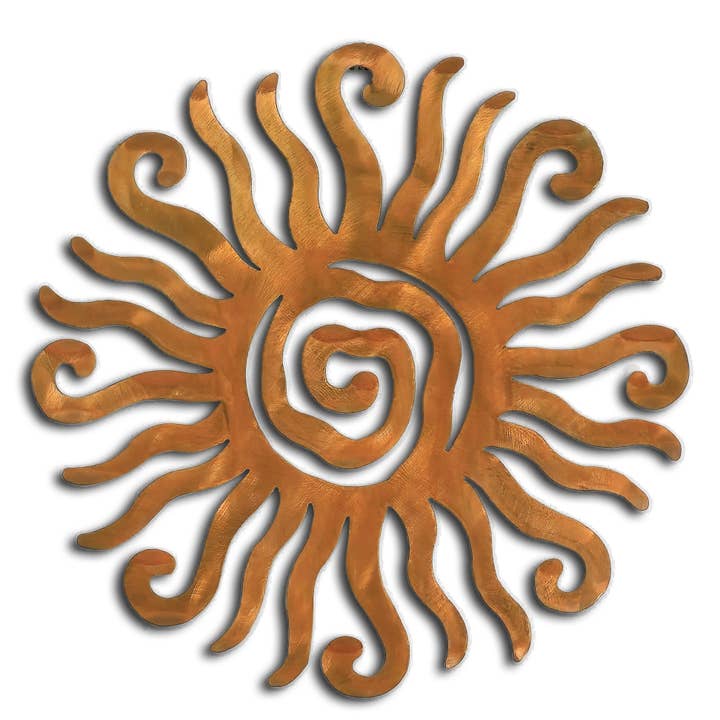 Wacky Sun, Southwest Metal Wall Art, Rust Finish for wholesale by Crooks Designs
