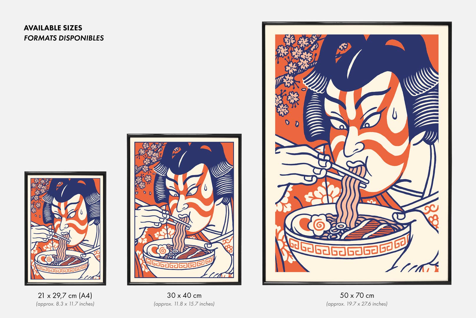 Yeaaah! Studio - Wholesale Poster - Kabuki Ramen poster (format 50x70 cm, 30x40 cm of A4)2