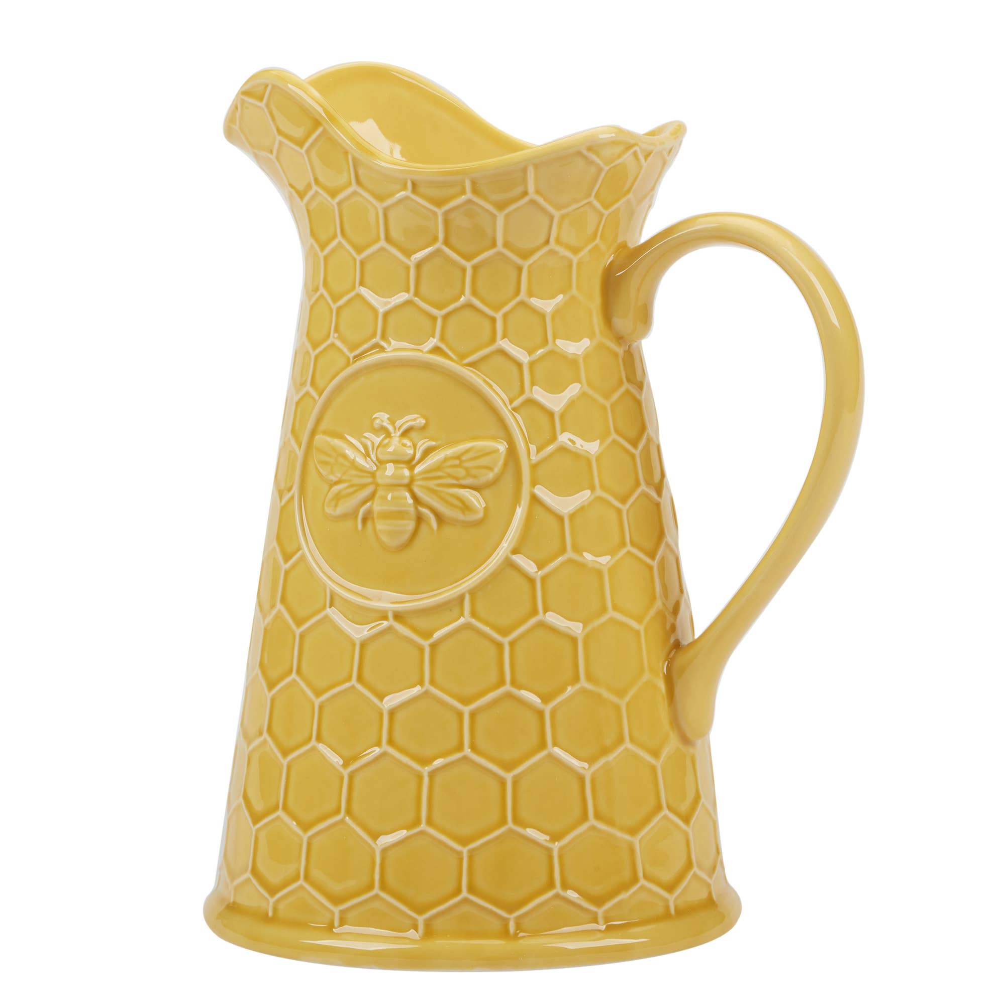 Certified International - Wholesale Pitcher - French Bees Embossed Honeycomb Pitcher 2.75 qt.2