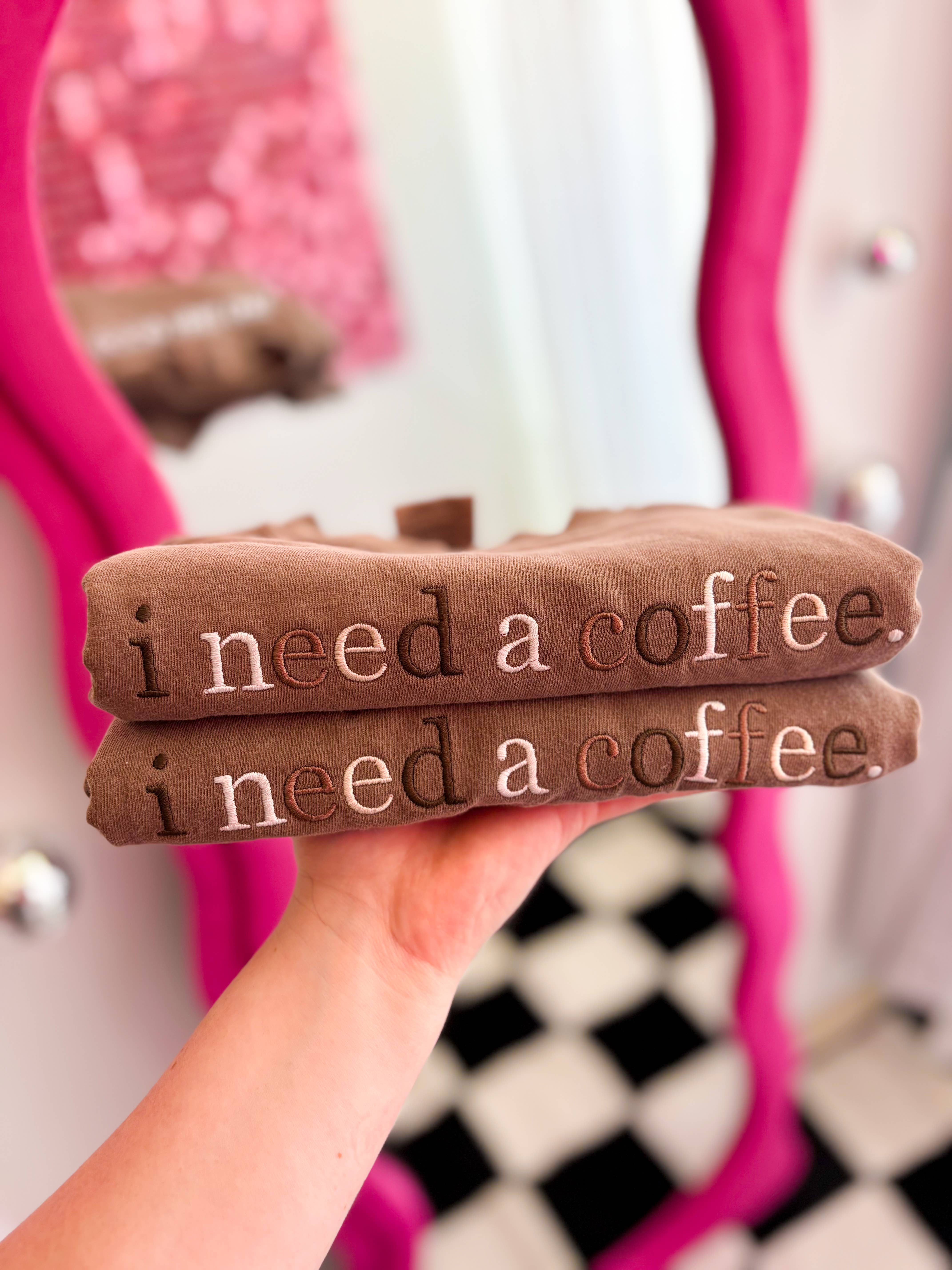 Espresso i need a coffee Embroidered Tee | Trendy tee, summer tshirt for wholesale on Faire0