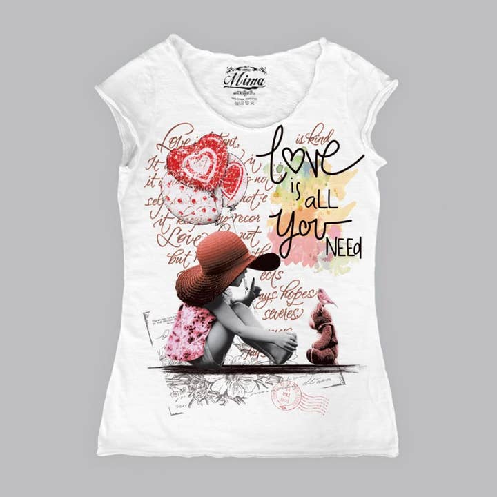 Love is All T-Shirt für den Großhandel von Sarprint srl