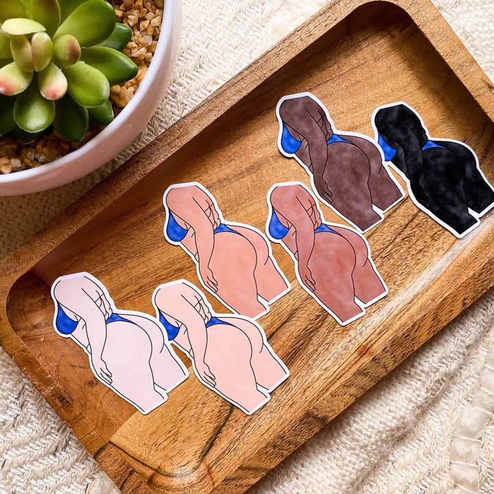 Watercolor Bikini Body Sticker for wholesale by MaMarie & Co.