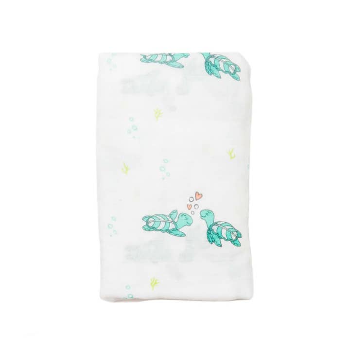Coco Moon - Wholesale Swaddle - Baby - Honu Honi Muslin Baby Swaddle Blanket