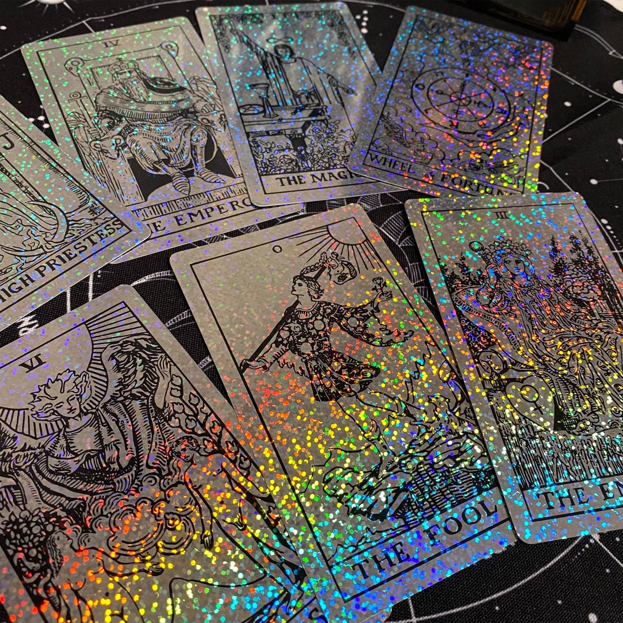 DarkForestLTD - Wholesale Tarot Cards - The Rider Waite Holographic Crystal Foil Tarot Deck2