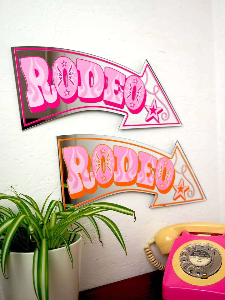 Rodeo Arrow Mirror for wholesale by Printed Weird