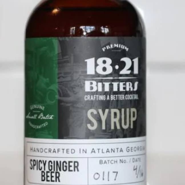 1821 Bitters - Wholesale Cocktail Mix/Syrup - Spicy Ginger Beer Syrup