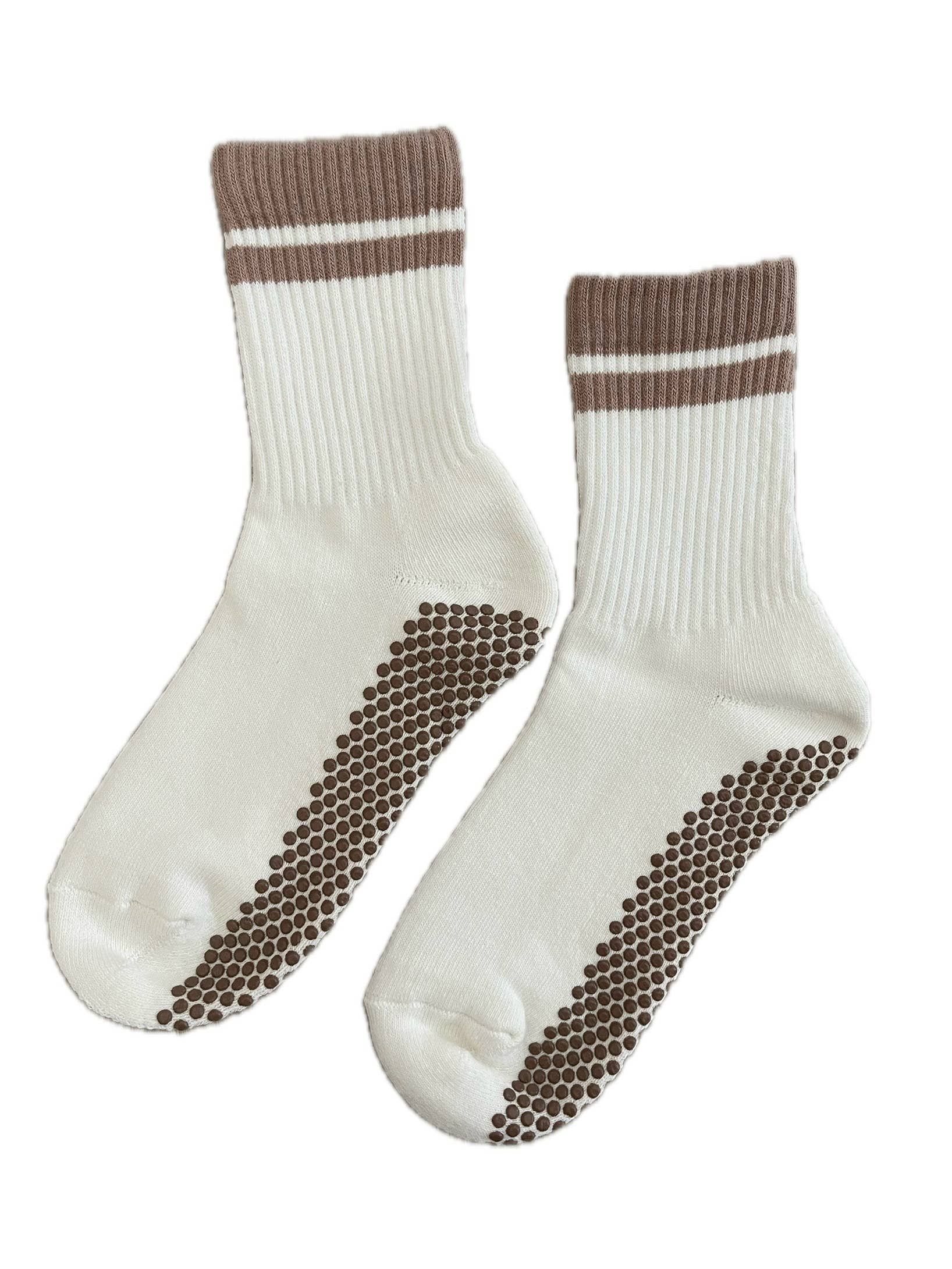 Lotties - Wholesale Socks - Women's - Retro Stripe Crew Grip Socks2