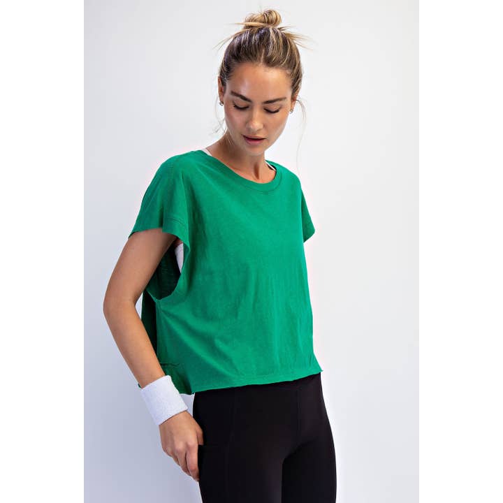 Rae Mode - Wholesale Shirt - Women's - COTTON SLUB OPEN BACK TOP35