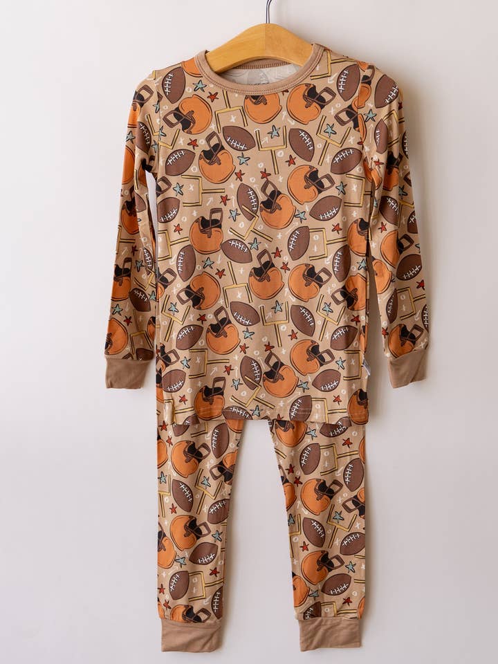 Football 2 piece PJ's for wholesale by House of Henry