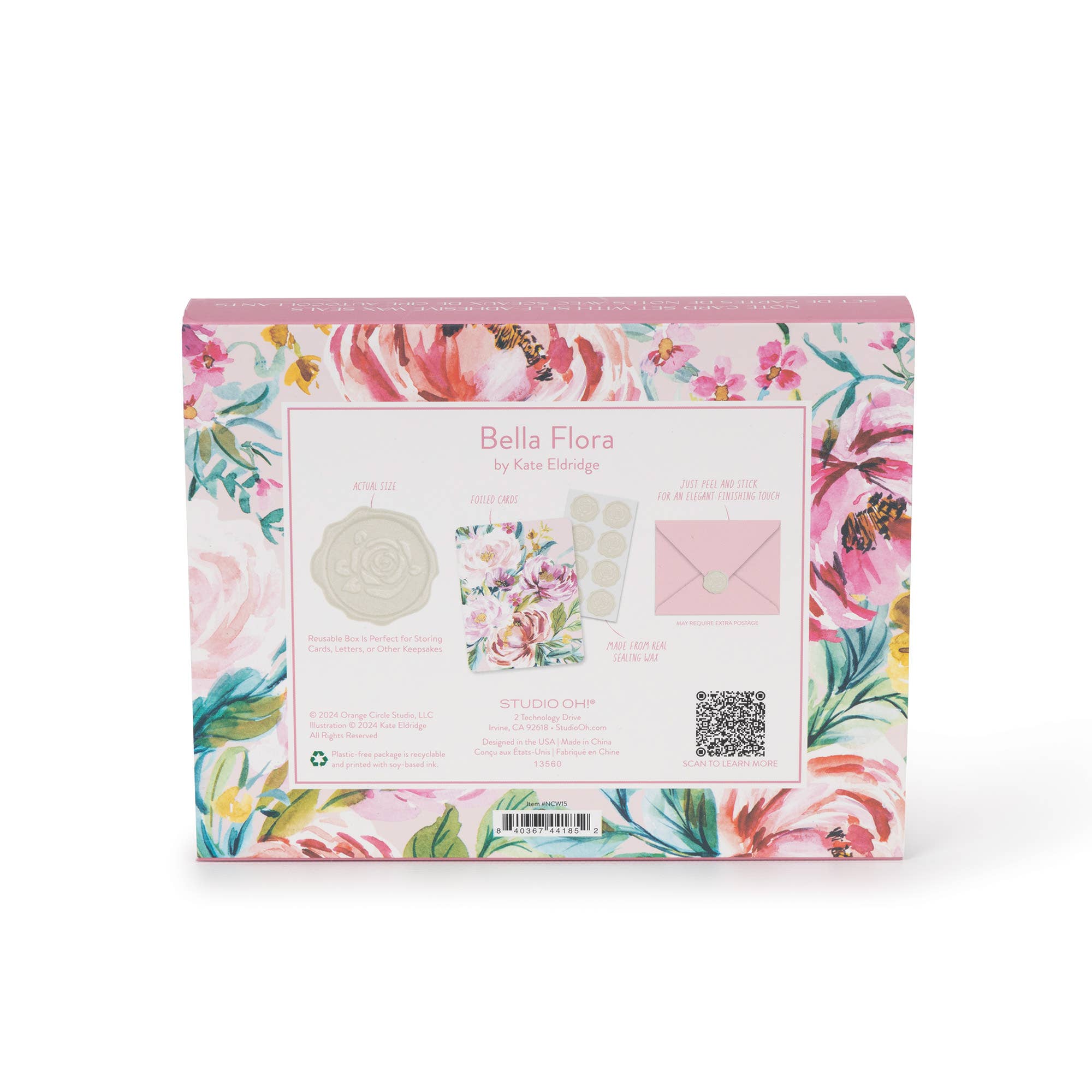 Studio Oh! - Wholesale Stationery/Notecard Set - Bella Flora Studio Note Cards with Matching Wax Seals3