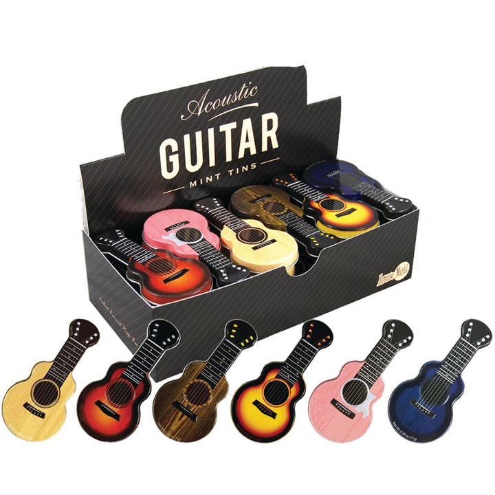 AmuseMints - Wholesale Mints - Acoustic Guitar Shaped Mint Tins