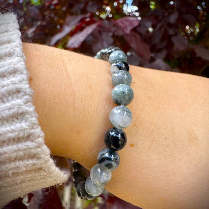 Wise Skies – Pulseira de missangas por atacado – Pulseiras de Pedras de Cristal com Miçangas de 6mm - Joias Naturais de Cura4