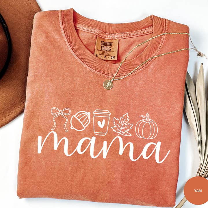 Maglietta Autunnale Mama Comfort Colors, Felpa del Ringraziamento per la vendita all'ingrosso da parte di Glaime