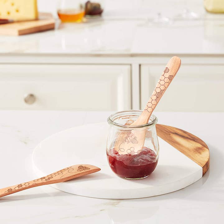TALISMAN DESIGNS - Wholesale Kitchen Spoon - Honey Bee Jam Spoon & Spreader Set1