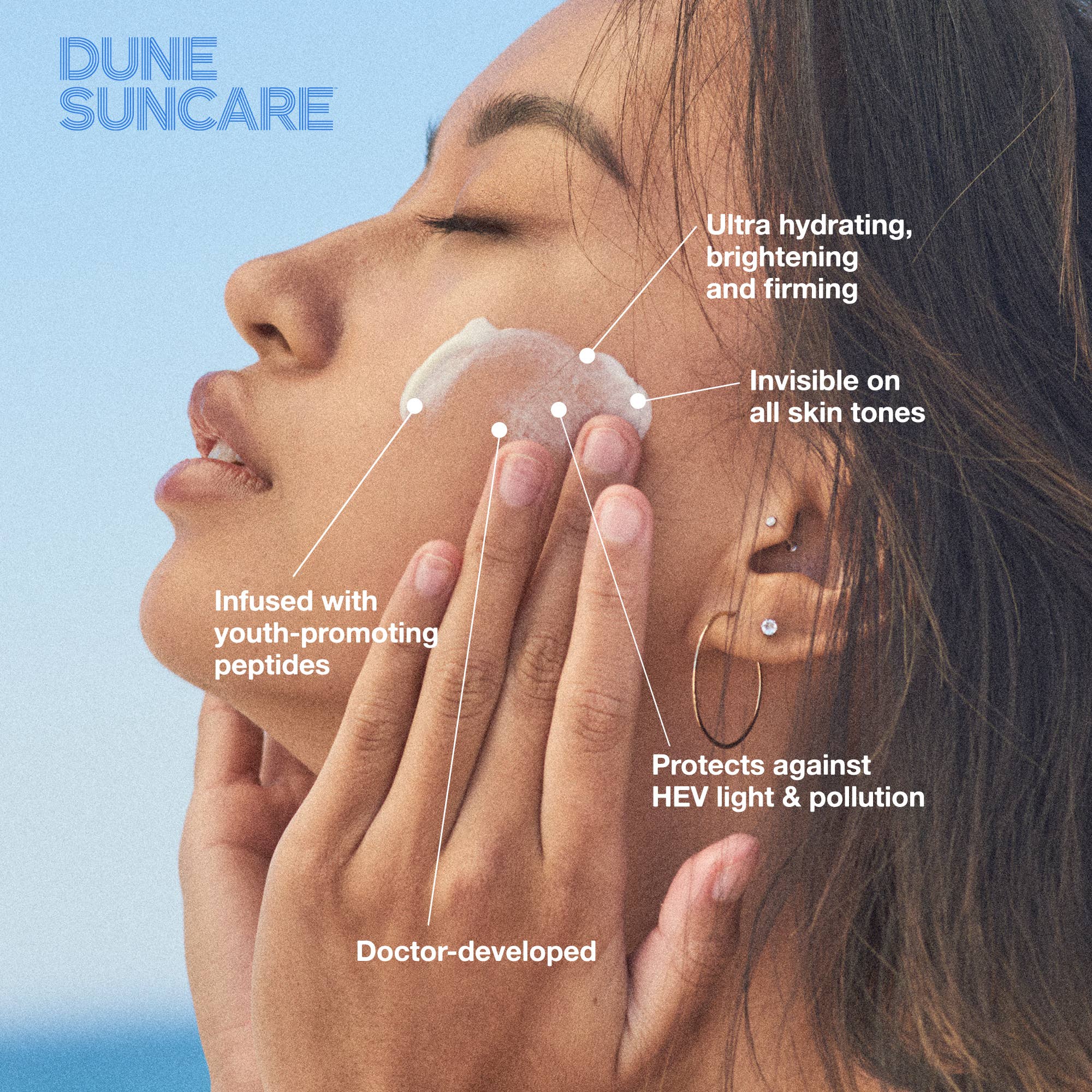 DUNE Suncare - Wholesale Sunscreen - The Mineral Melt - Clear Mineral Sunscreen for Face (SPF 30)2