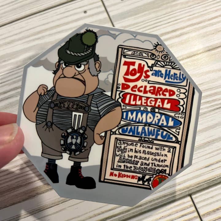 Sticker en vinyle Burgermeister, Noël pour la vente par Graceful Darkness, LLC