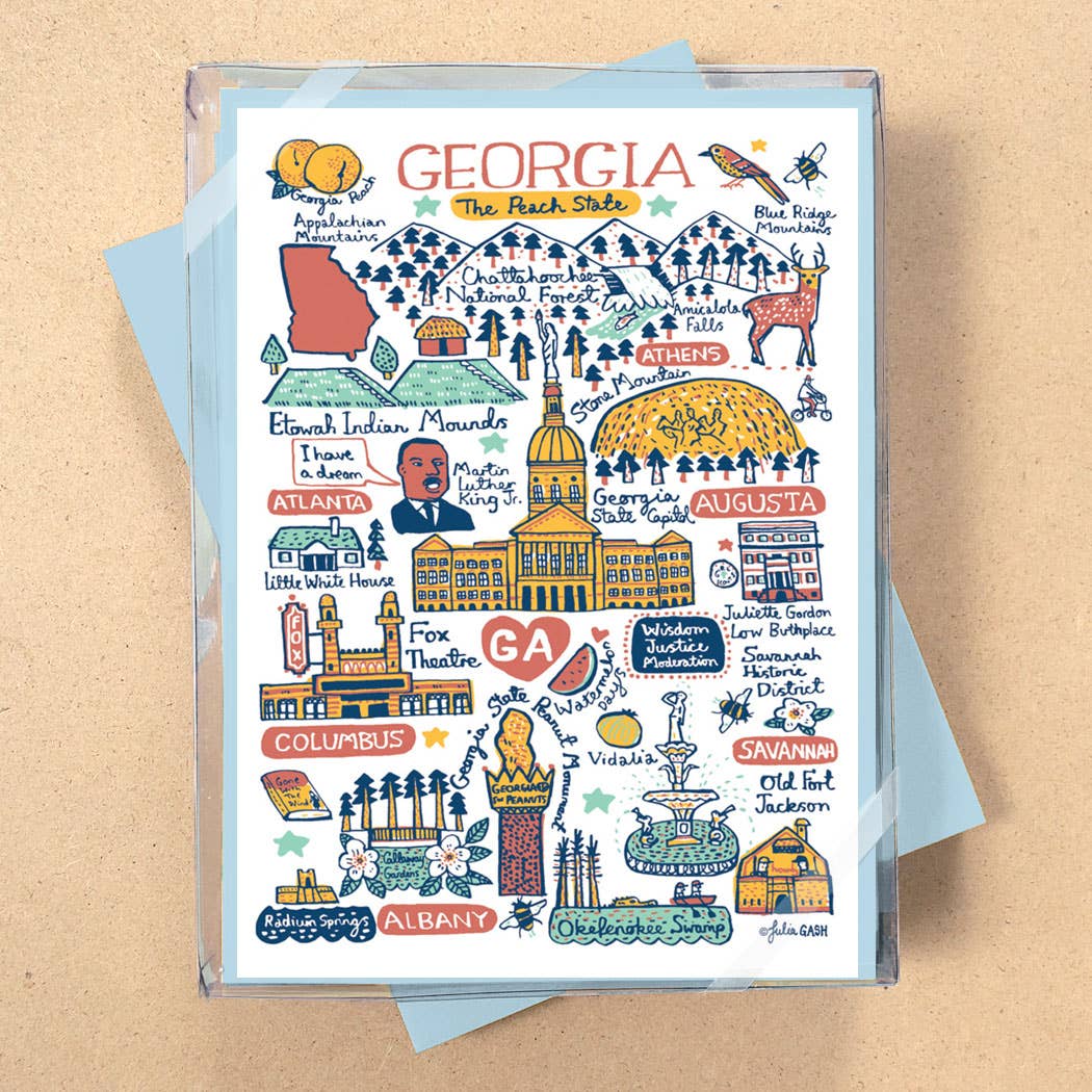 Allport Editions - Vendita all'ingrosso Set di cartoleria/cancelleria - Serie di Carte in Scatola Statescapes - scopri tutti i 29 Stati!3