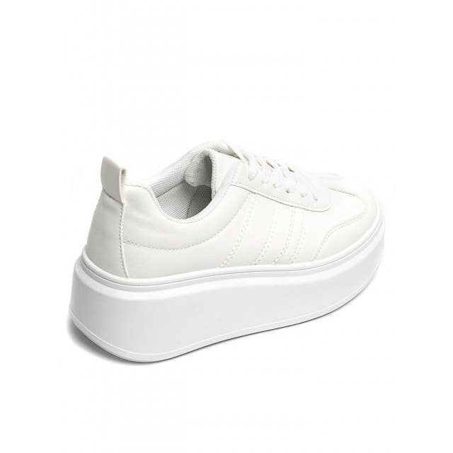 No Doubt Shoes - Wholesale Sneakers - Dames - DAMES SNEAKERS MET VETERS EN DIKKE ZOOL, ZIJDETAILS, ONTWERPERSTIJL3