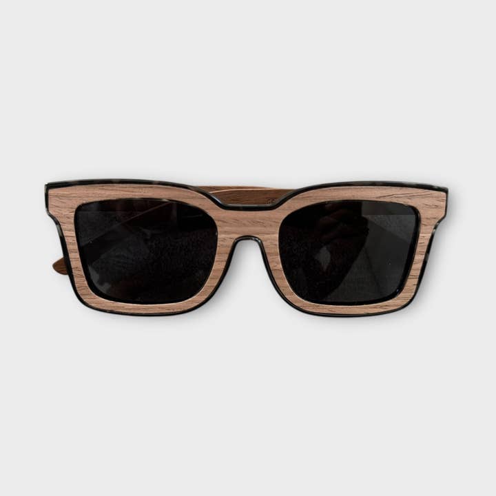 ASIA WOOD Hazel Wooden Sunglasses for wholesale by BOTTEGA SMERALDA