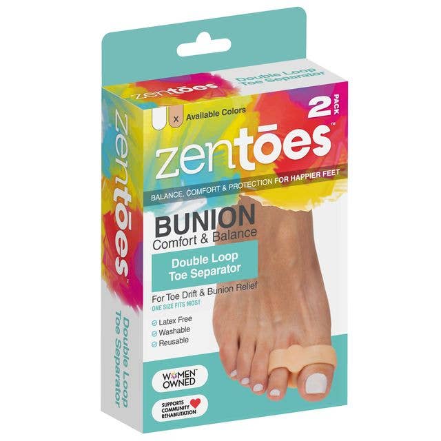 Double Loop Toe Separator - Beige - 2 Pack for wholesale on Faire