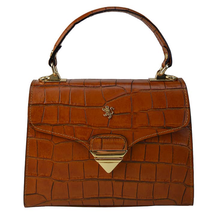 Pratesi Burchio Lady Bag K399- King Cognac por atacado de Pratesi