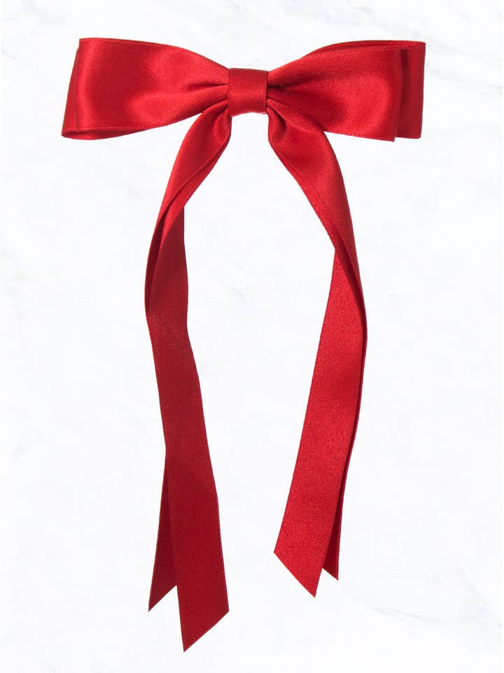 Bow with Tails Hairclip for wholesale by Suzie Q USA