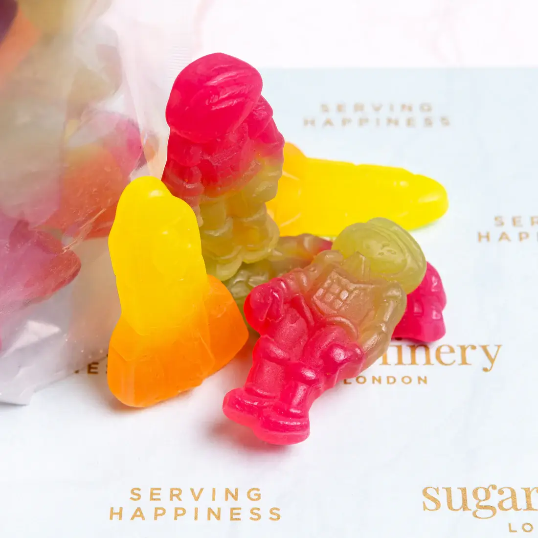 sugarfinery limited - Vendita all'ingrosso Caramelle gommose - Spazio mix Paradiso per Mini Pochette Vegana1