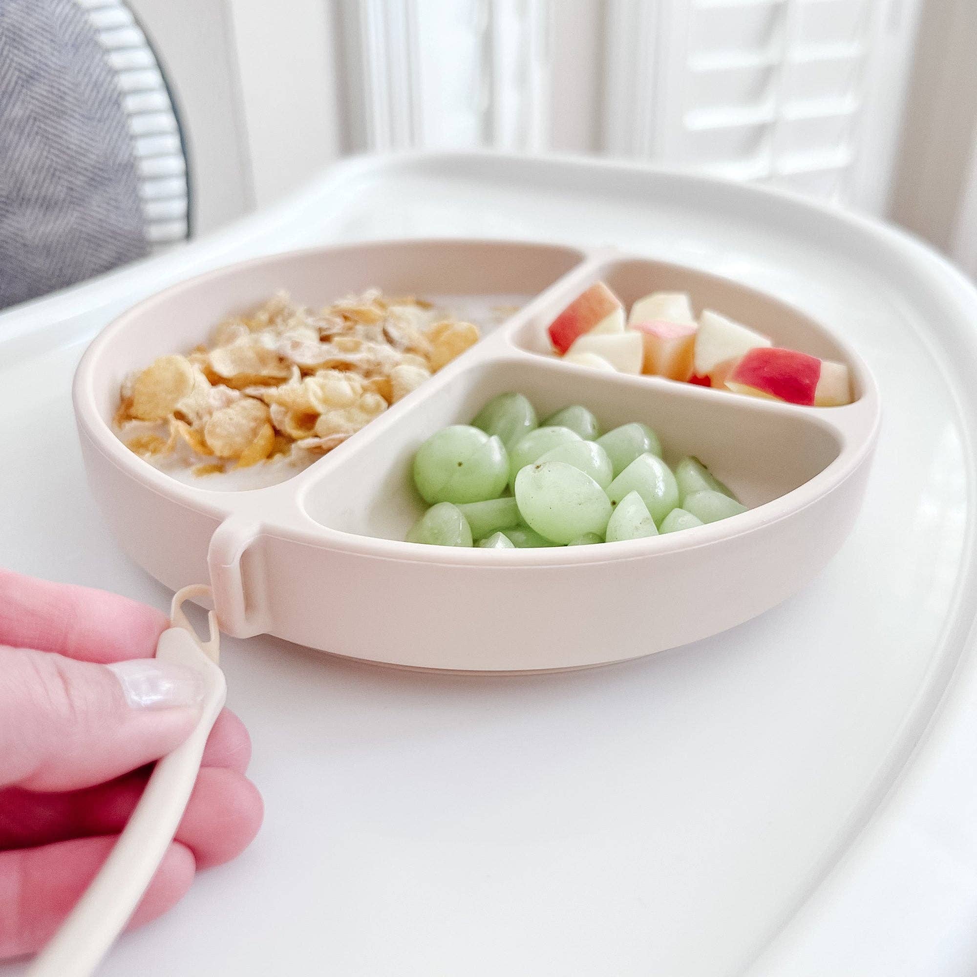 Jedbaby - Wholesale Dinner Plate - Kids & Baby - DropLess Plate - Silicone Suction Plate With Utensil Attachment2