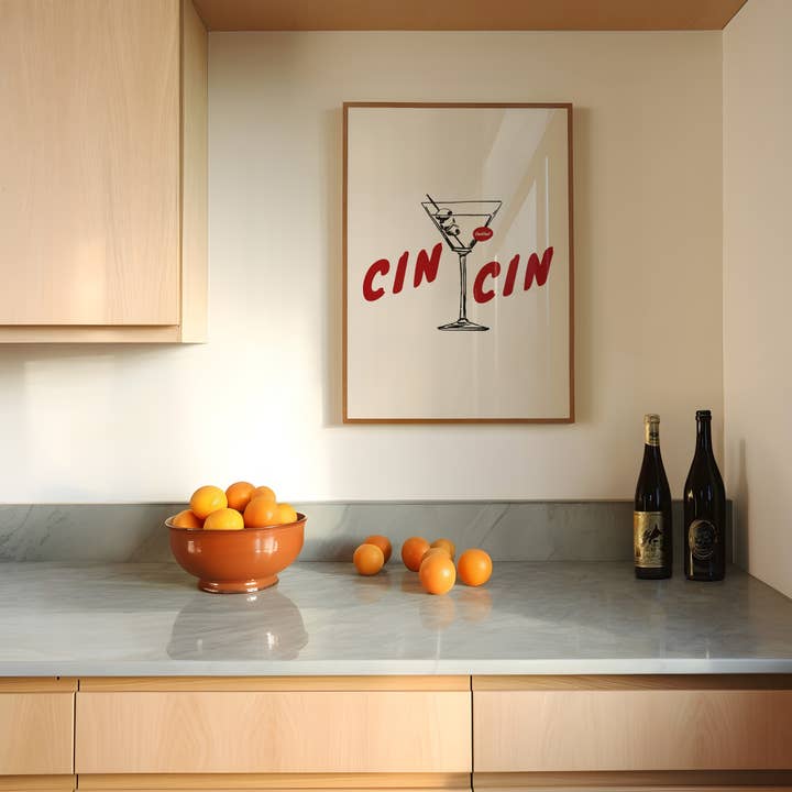 House of Saturn - Wholesale Art Print - Cin Cin Martini Poster2