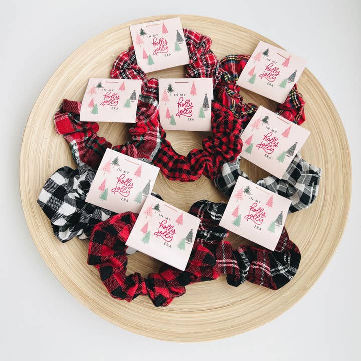 Tiny Gift Society - Wholesale Scrunchie - Women's - Holiday Thank You Gift Christmas Scrunchie Stocking Stuffer
