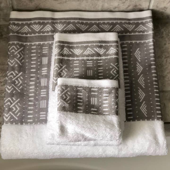 Eclipse Home LLC - Wholesale Towel Set - 3pc Obi-Cool Gray