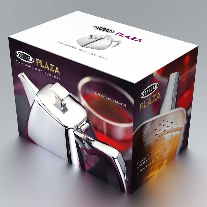 Stellar - Wholesale Tea Pot - Stellar Plaza Teaware, 3 Cup Teapot, 600ml