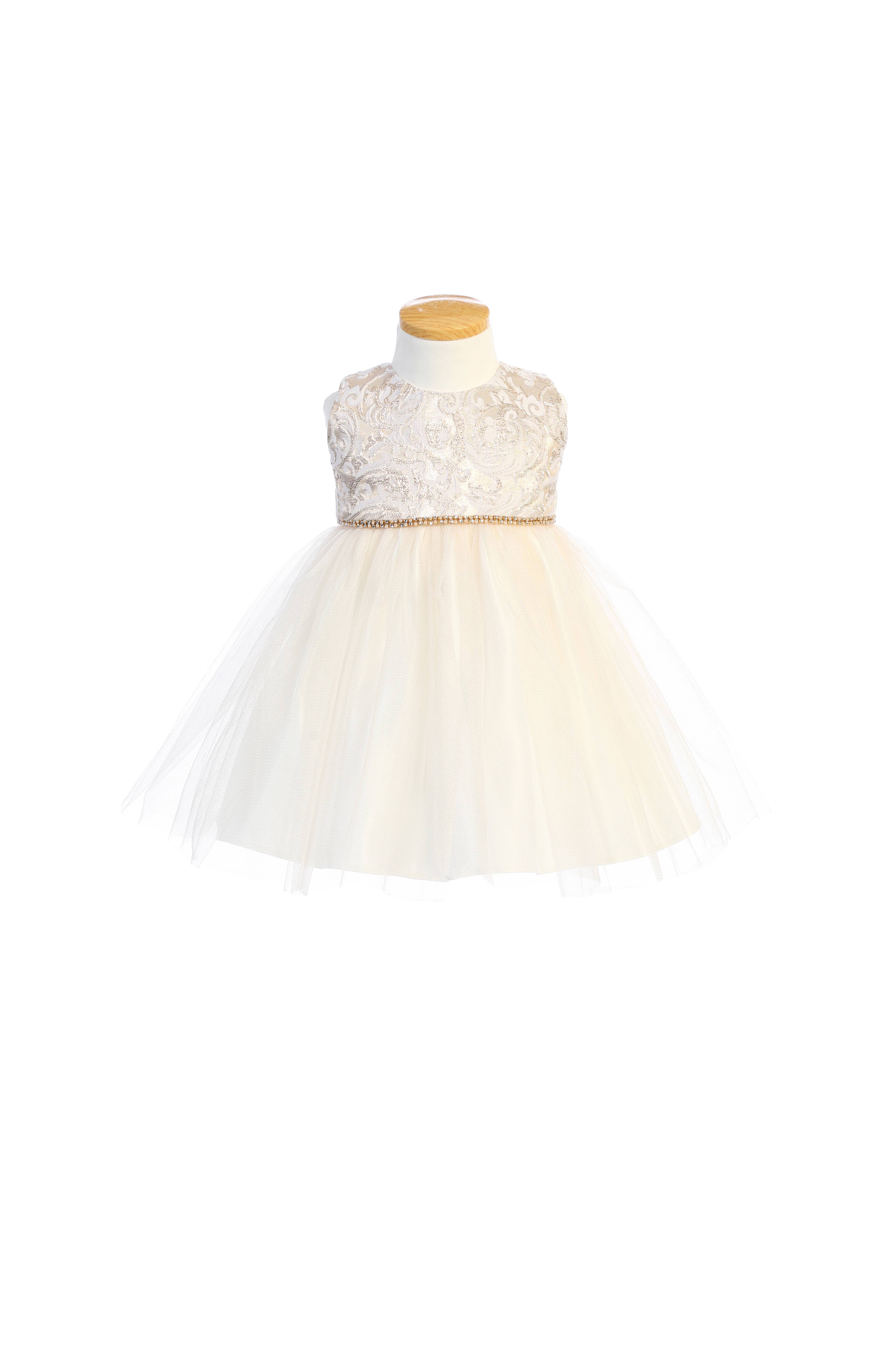 Sweet Kids, Inc. - Wholesale Dress - Kids - SK805 - luxe jacquard hi-low with satin & tulle2