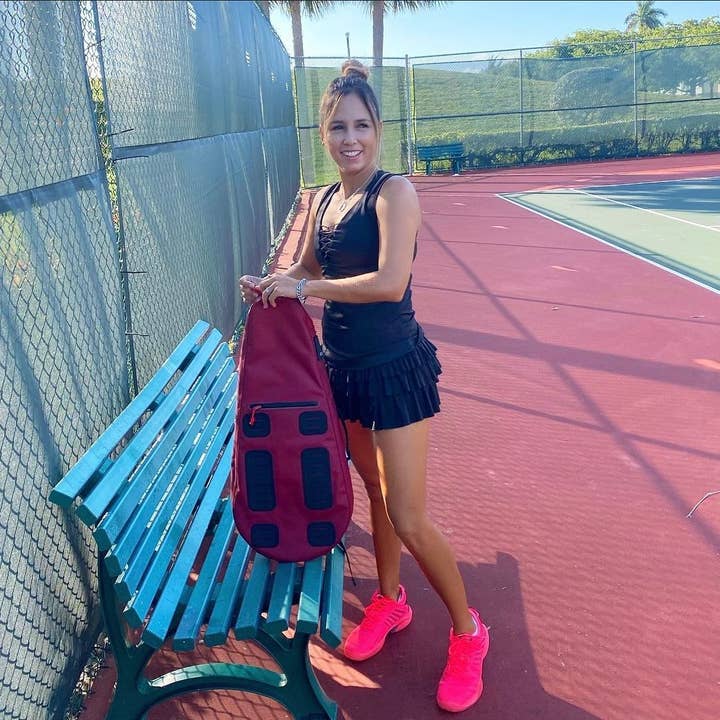 Cardinal Red 15L Stylish Tennis Racket Bag Water-Resistant & Lightweight for wholesale on Faire
