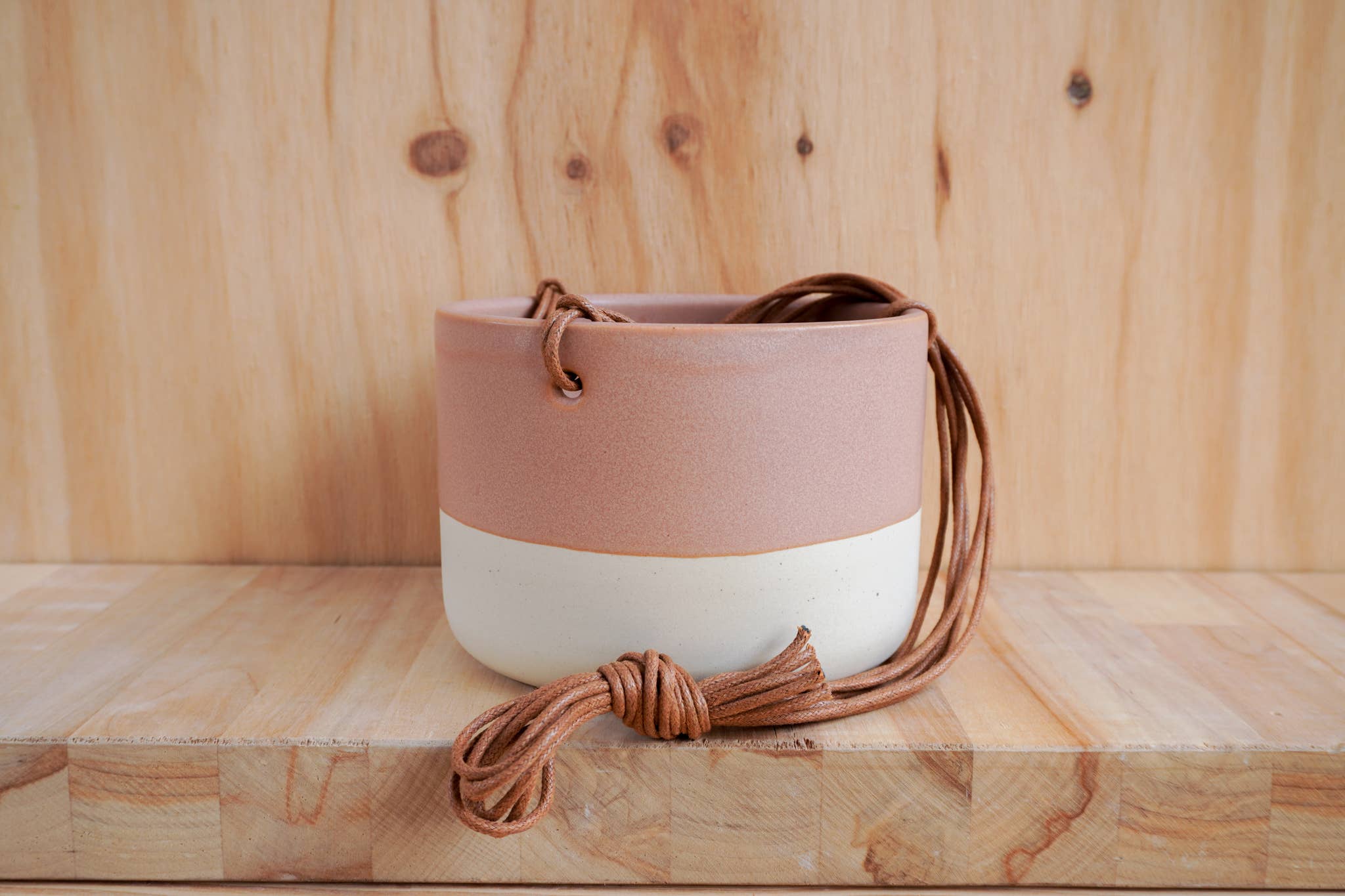 Shelby Page Ceramics - Wholesale Hanging Planter - Hanging Planter - Core Glazes10