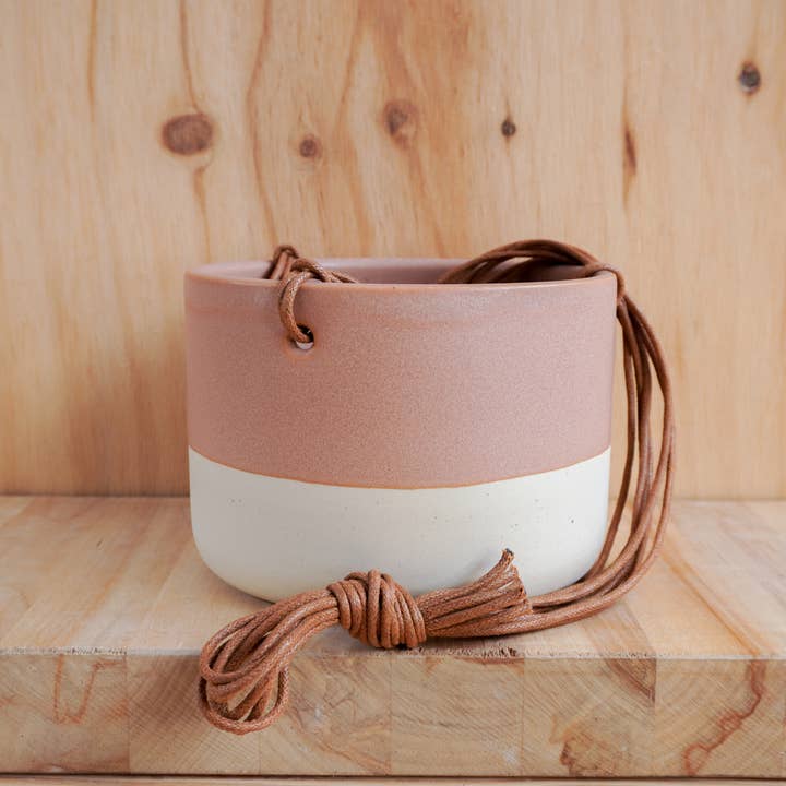 Shelby Page Ceramics - Wholesale Hanging Planter - Hanging Planter - Core Glazes10