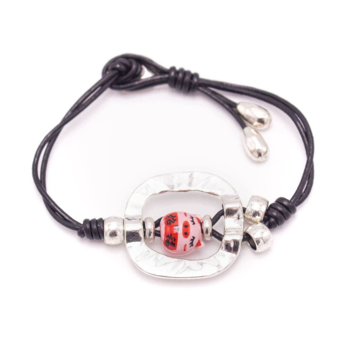 Meninas Bonitas Cork - Wholesale Charm/Dangle Bracelet - Genuine leather handmade women's bracelet MBR-05 Randomly2