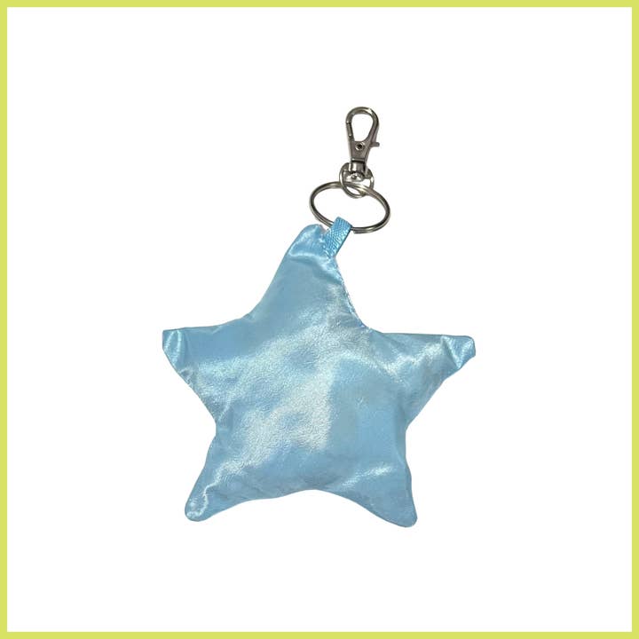 Iridescent Light Blue Bag Charm for wholesale by Trash Bandit NYC