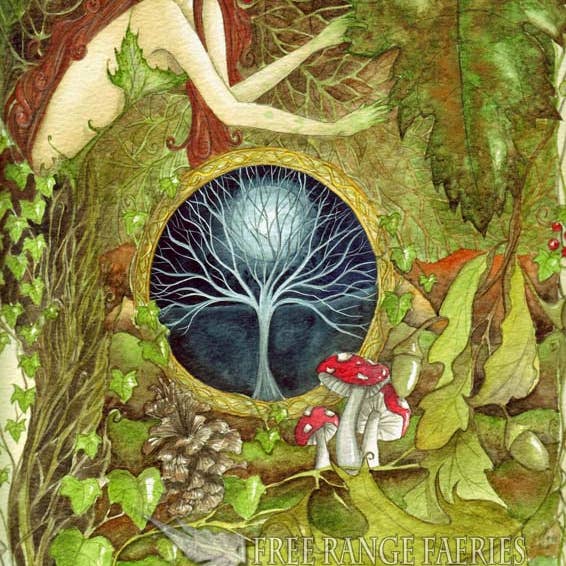 FreeRangeFaeries - Wholesale Art Print - Green Goddess A4 Signed Art Print