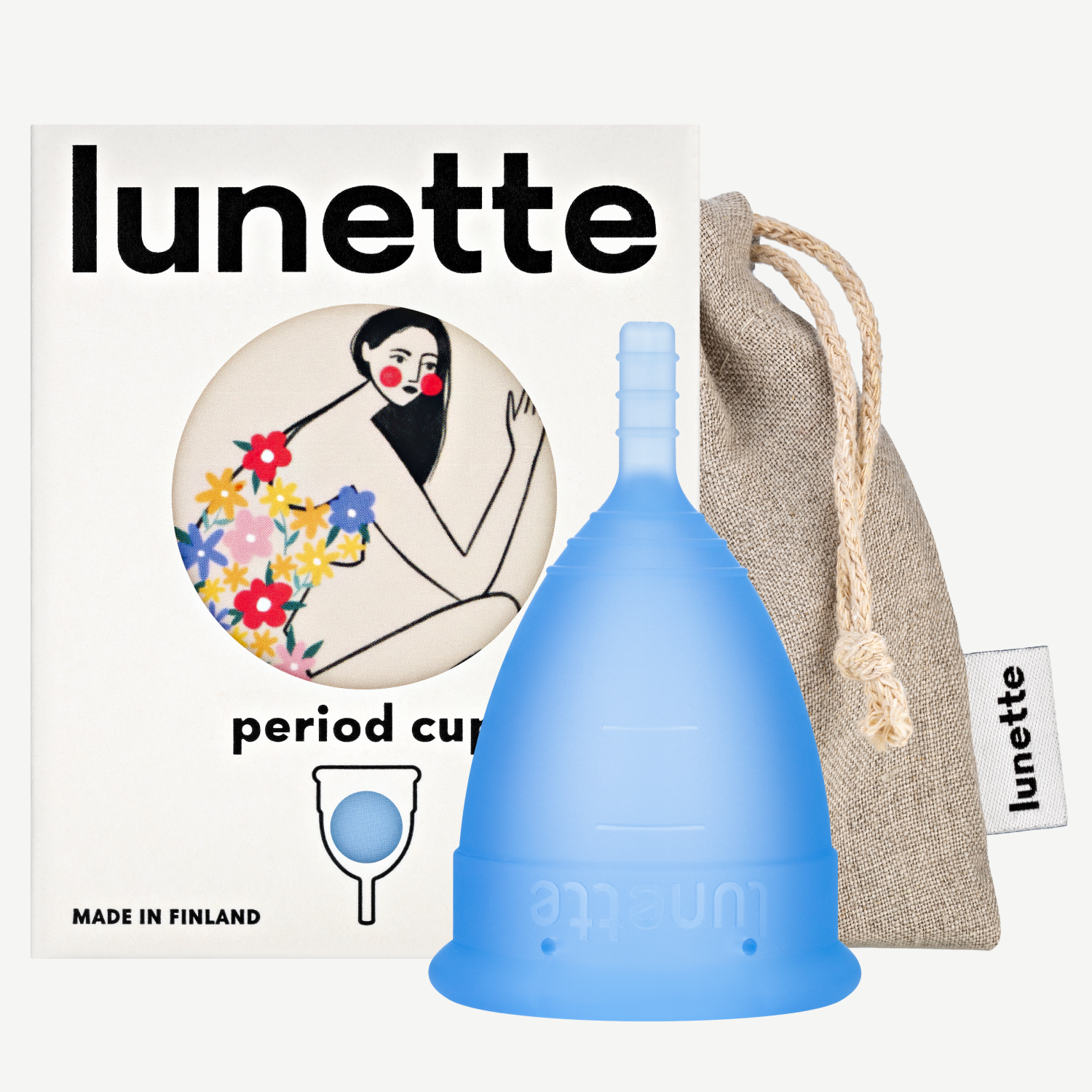 Lunette Period Cup Blue Size 1 & 2 for wholesale on Faire1