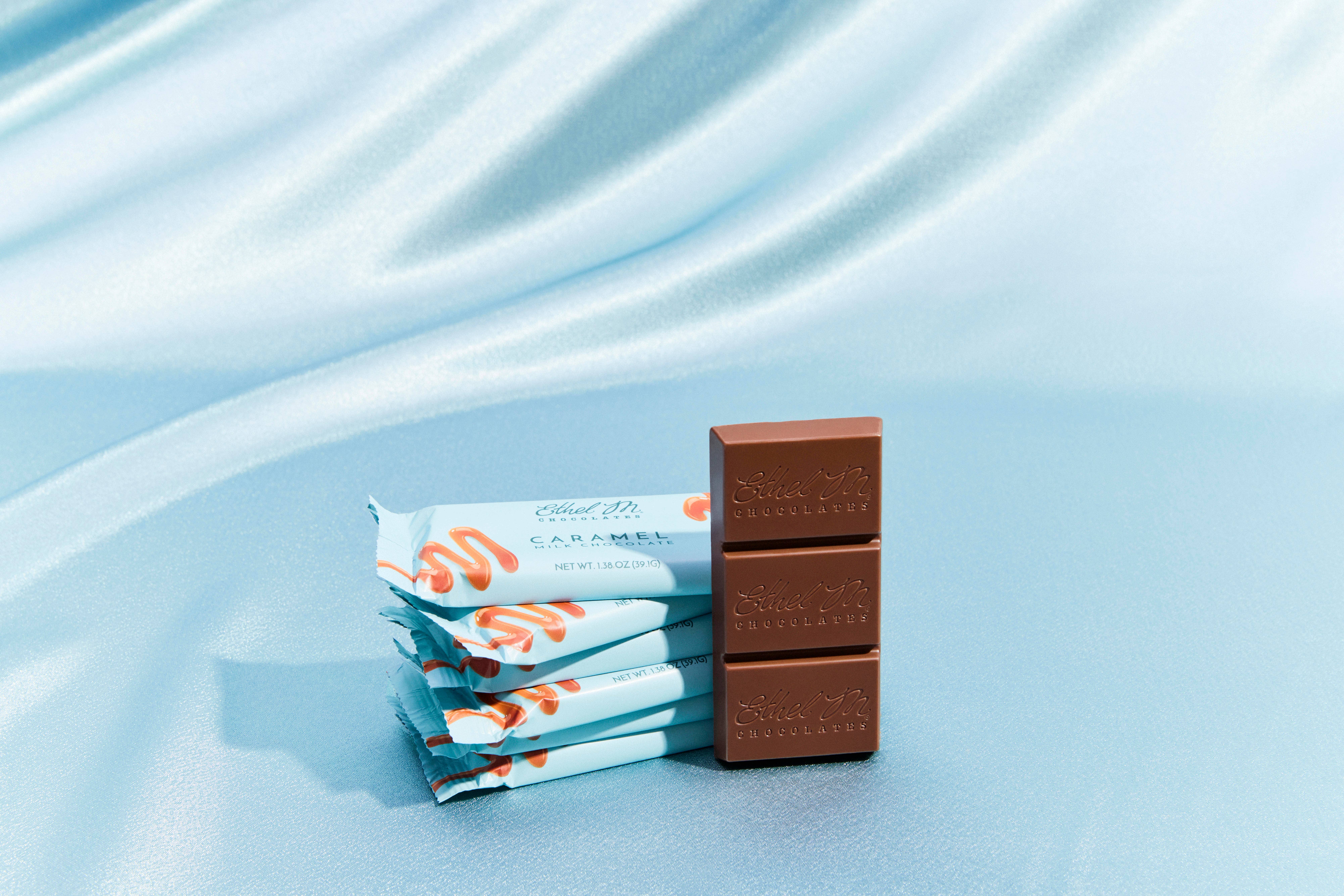Ethel M Chocolates - Wholesale Chocolate Bar - PREMIUM MILK CHOCOLATE CARAMEL GOURMET SINGLE BARS1