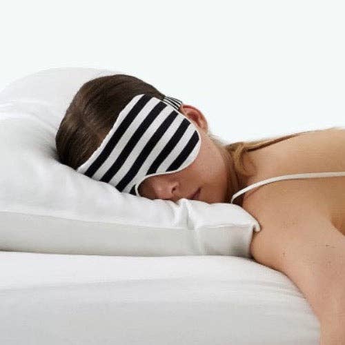 LanLivia - Wholesale Sleep/Eye Mask - 100% Silk Sleep Mask-Strips n Checkboard Patterns-Oversize7