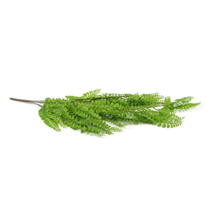 Designer Plants - Wholesale Artificial Plant - Artificial Dark Green Hanging Button Fern Plant 31" UV Resistant