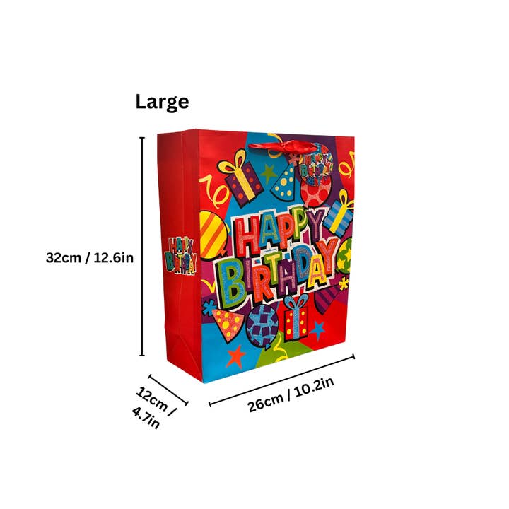 Angels Craft – wholesale Gift bag – Christmas Gift Bags – Foil Accents, Rope Handles (3 Sizes)2