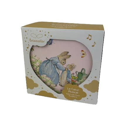 TROUSSELIER SAS - Vente Boîte/rangement à bijoux – enfant - Boite à Musique Cœur Peter Rabbit© 3