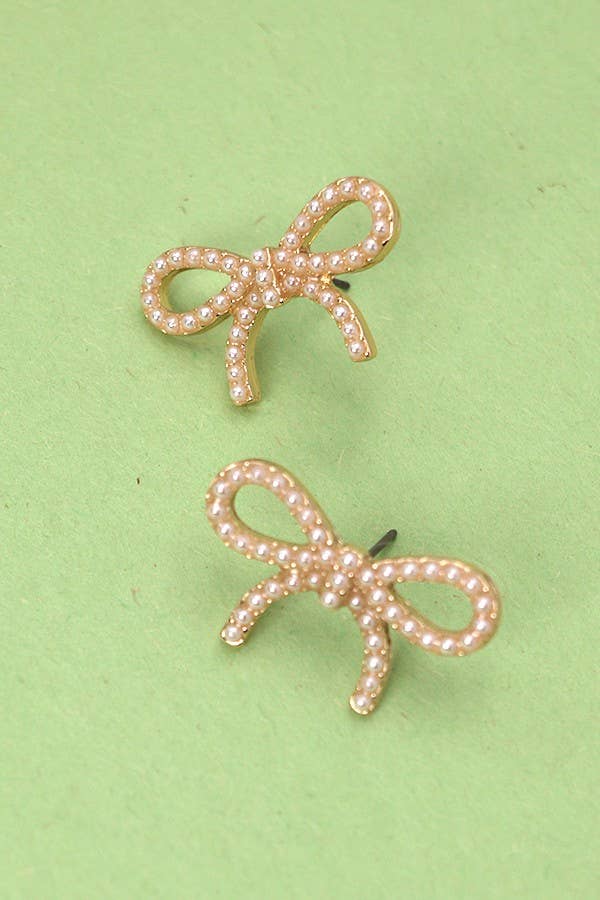 ouro BRINCOS COM LAÇO DE PÉROLA | 80E2405 para venda a revendedores na Faire2