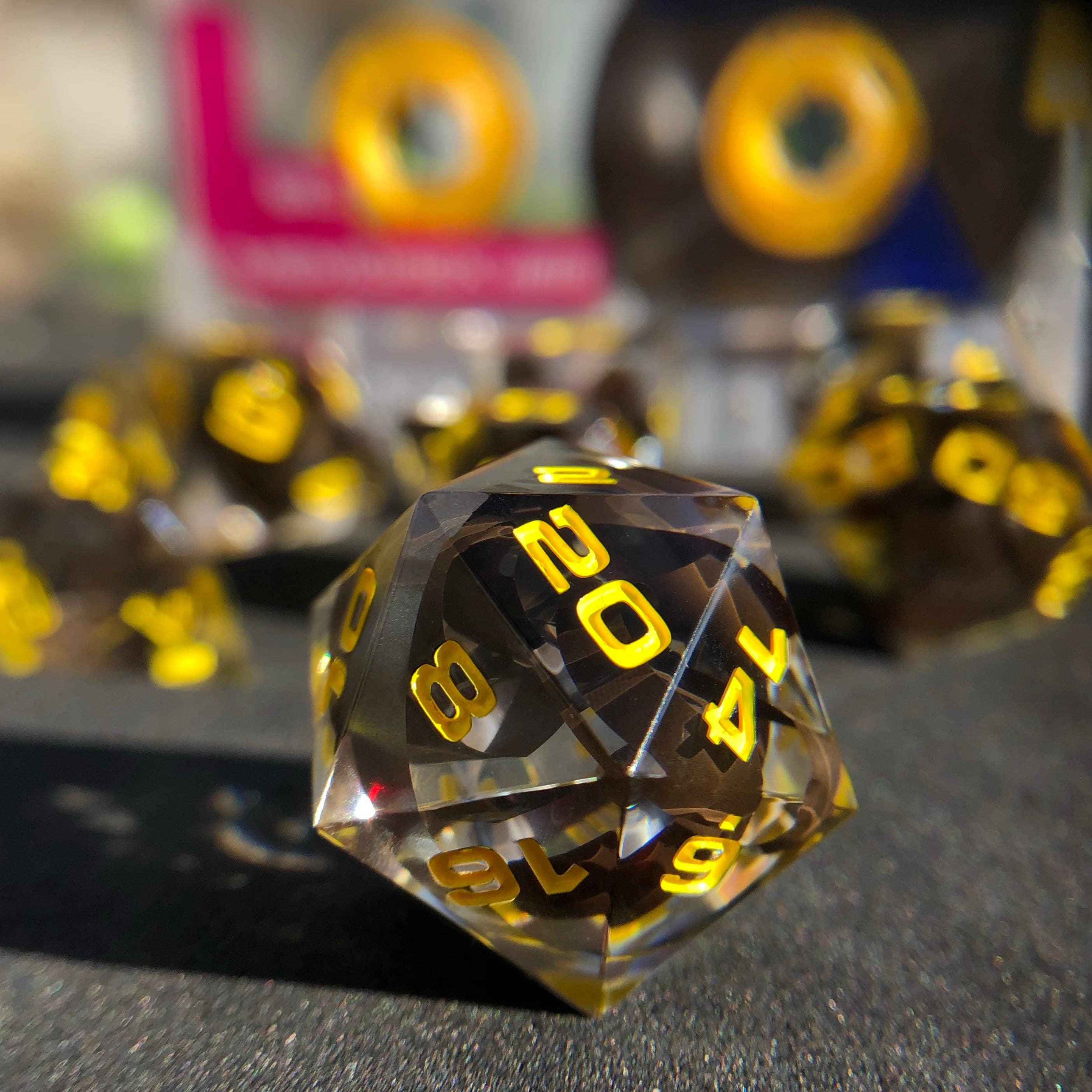 Aether Objects - Wholesale Dice - Mixtape Dice, 7-Piece Resin Dice Set